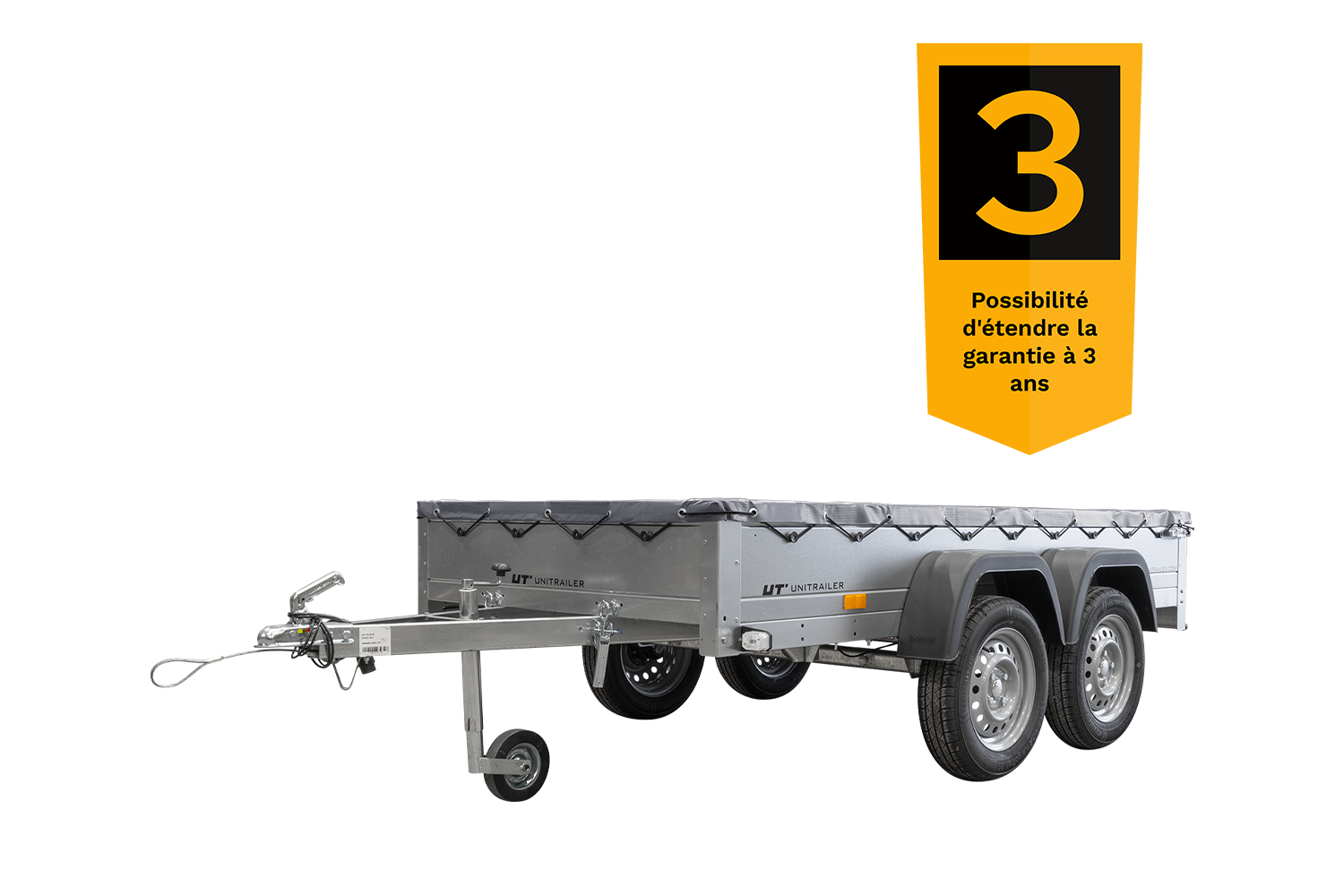 4492a353ca9b96f352e4d64908971b41 Remolque basculante Unitrailer 264/2 con rueda motriz - Imagen 1
