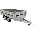 Remolque plataforma abatible Martz 254 x 153 cm 750 kg 2 ejes