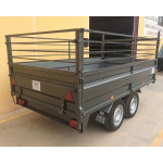 Remolque de carga 2 ejes 3000 x 1700 x 500 mm MMA 750 kg - Imagen 2