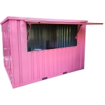 Contenedor barra desmontable 3 x 2 m rosa