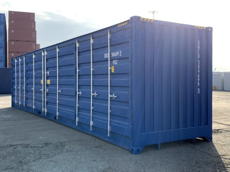 ab415f2746324131784b2d4a331cbc16 Contenedor marítimo 40 pies High Cube con puertas laterales - Imagen 1