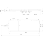 Remolque grúa Uniplat 600/3 S 3500 kg - Imagen 2