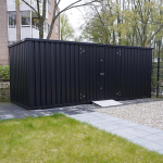 Contenedor almacenamiento 5 x 2 m con puerta doble