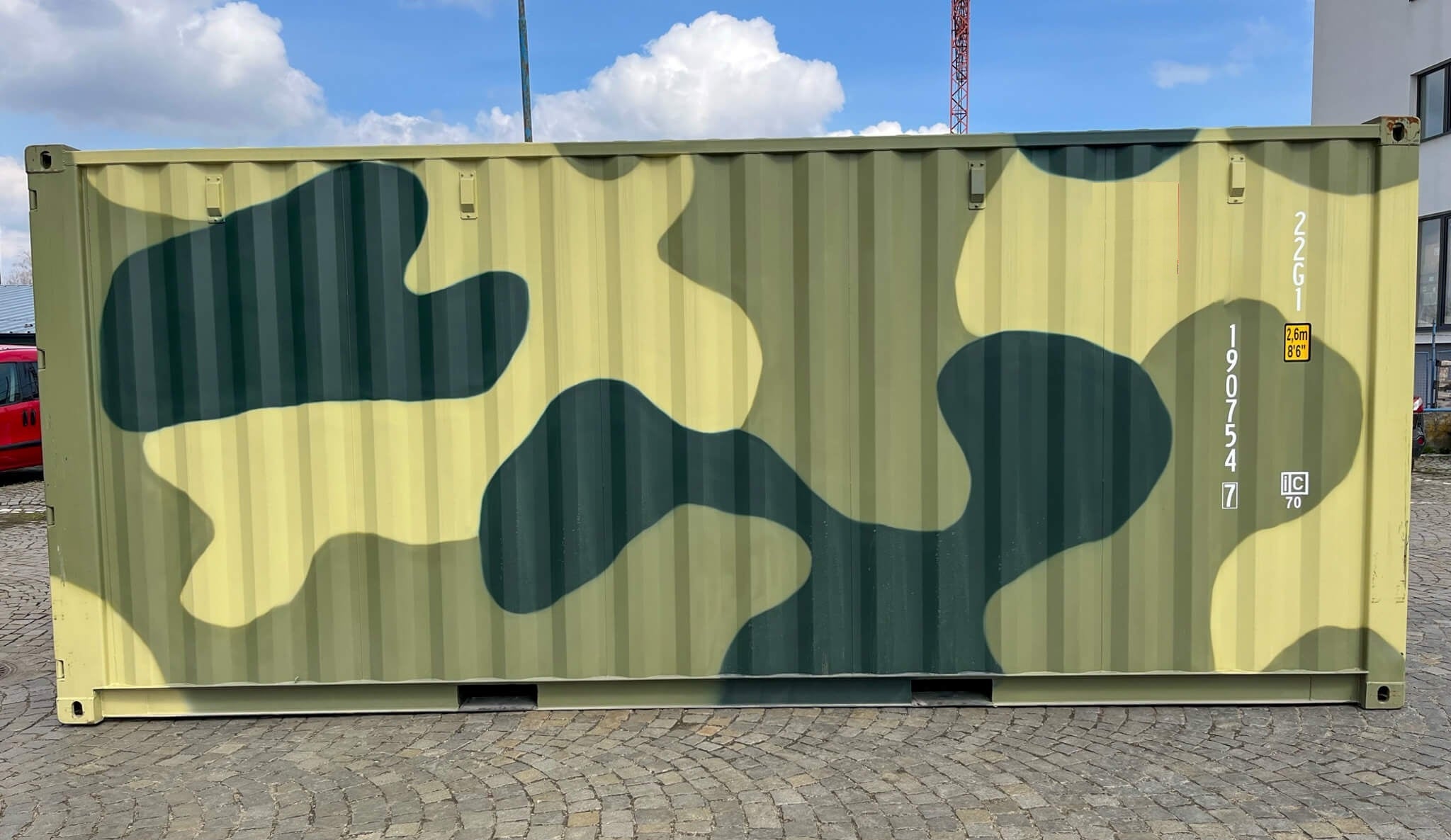 cd8dd67e132656615418a950434414ab Contenedor marítimo 20 pies camuflaje - Imagen 1
