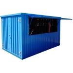 Contenedor barra desmontable 4 x 2 m XL azul RAL 5015 - Imagen 3