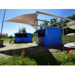 Contenedor barra desmontable 4 x 2 m XL azul RAL 5015 - Imagen 2